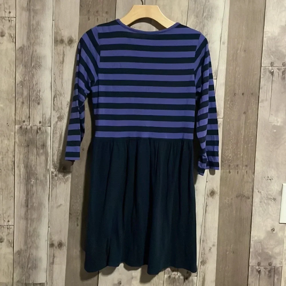 Pink chicken stripe sequins long sleeve dress